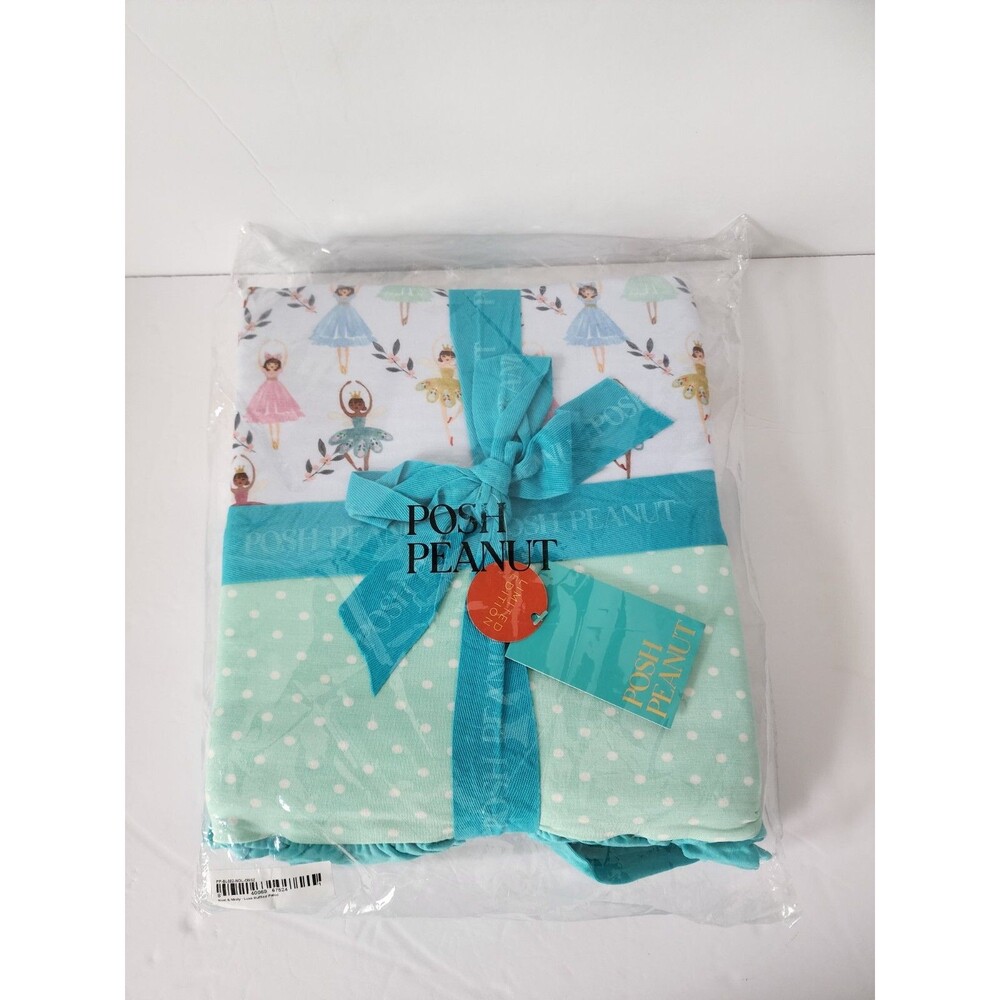 NWT Posh Peanut Noel Luxe Patoo 60 x 40 Blanket Cover Ballerina Ballet Girls